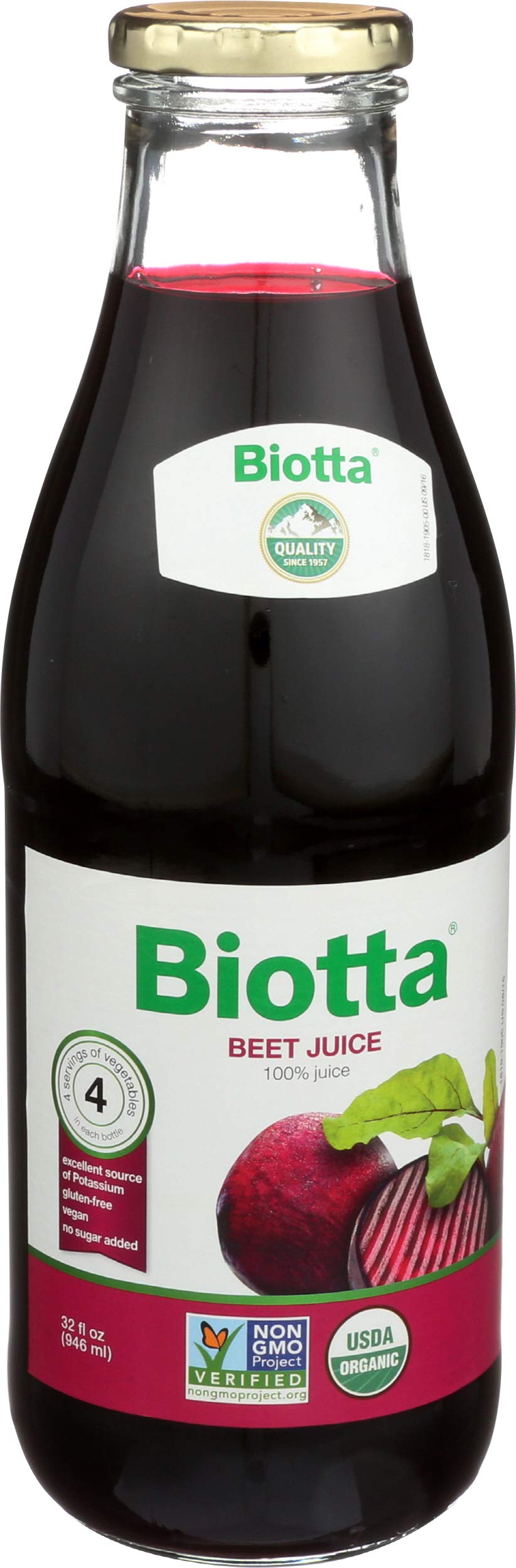 Biotta Beet Juice Organic 32oz glass tasting scene for sipping