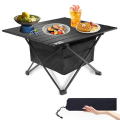 Biqissi folding camping table top 22in — sturdy aluminum surface ideal for outdoor meals