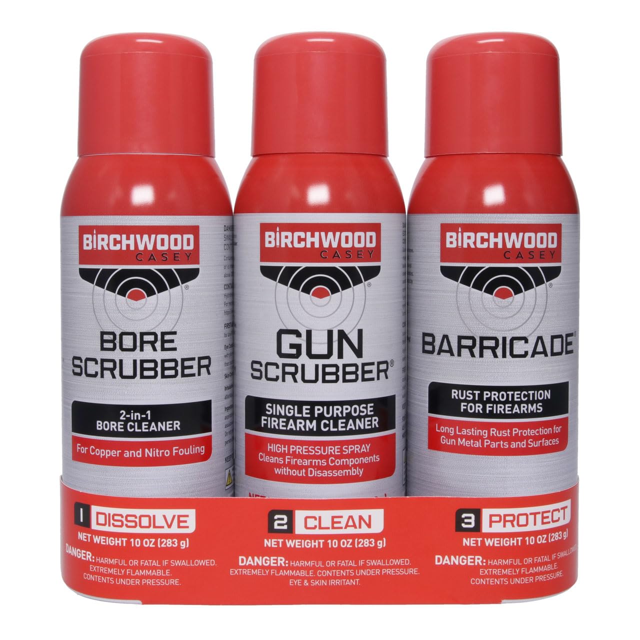 Birchwood Casey 1-2-3 Gun Scrubber value pack kit image