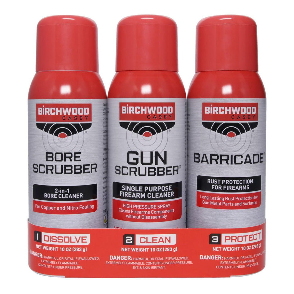 Birchwood Casey 1-2-3 Gun Scrubber value pack kit image