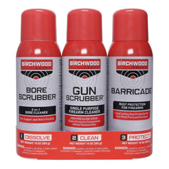 Birchwood Casey 1-2-3 Gun Scrubber value pack kit image