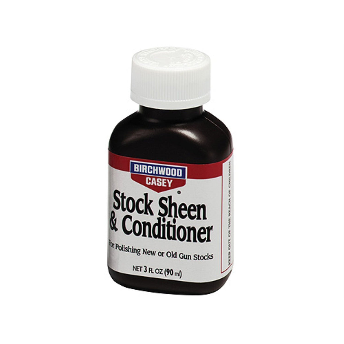 Birchwood Casey Stock Sheen & Conditioner bottle for gun stock care and maintenance
