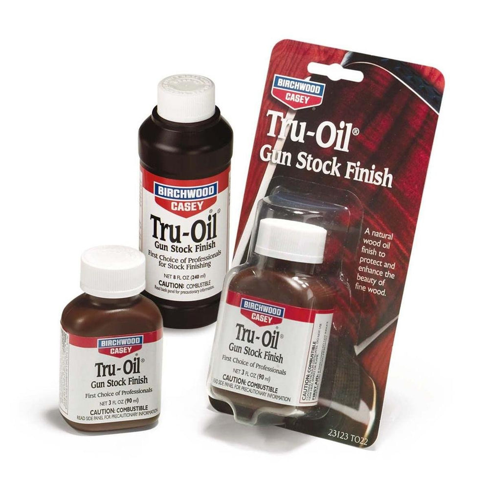 Birchwood Casey Tru-Oil Stock Finish bottle, 3 oz for gun stocks