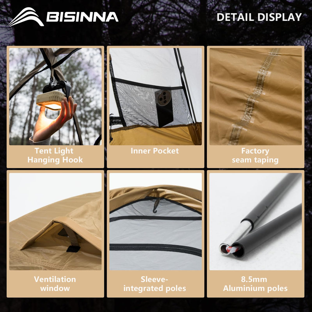 BISINNA compact packing size makes transport easy on trips
