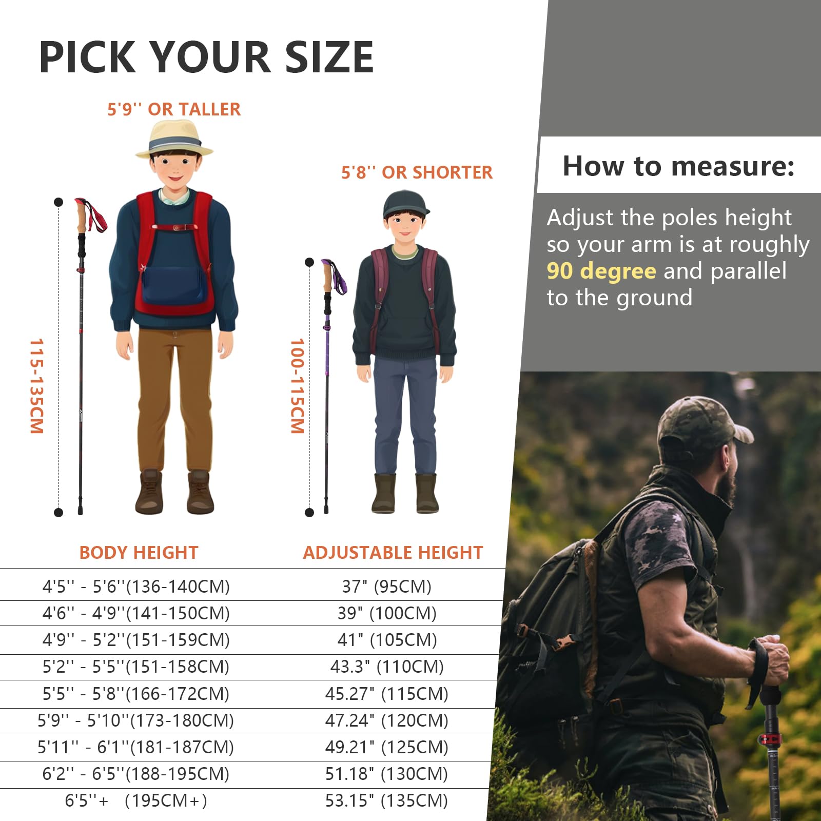 BISINNA quick-lock mechanism enables fast setup on trails.
