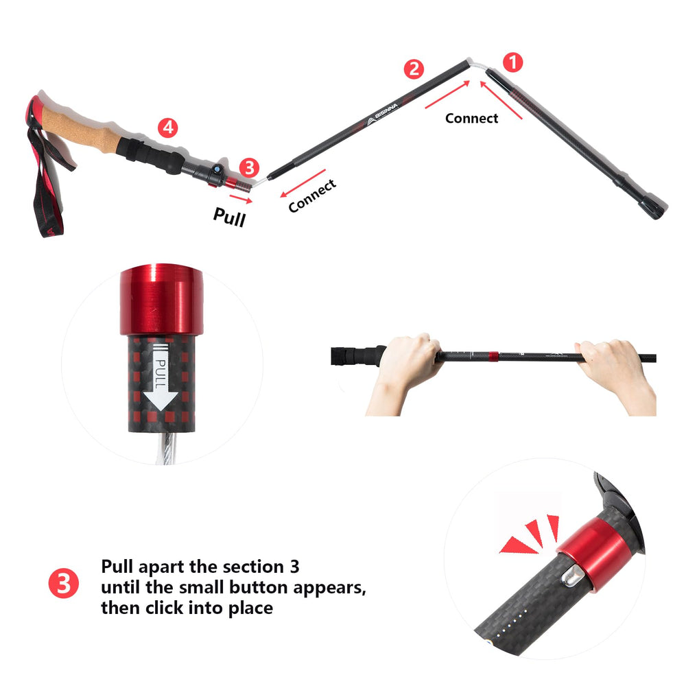 BISINNA travel-case keeps trekking poles organized during trips.