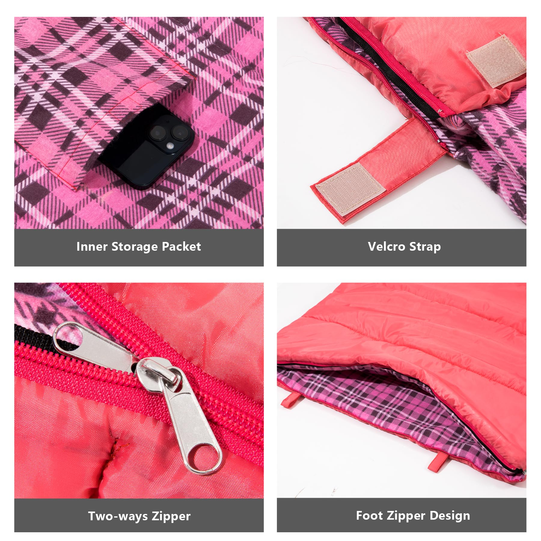 BISINNA zip-heat-guard with Velcro keeps warmth in during chilly camping nights.