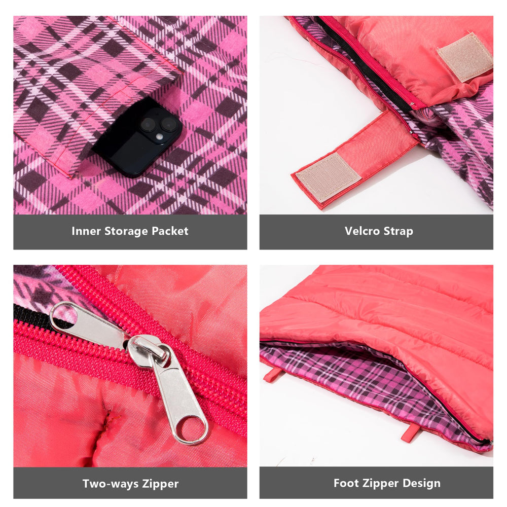 BISINNA zip-heat-guard with Velcro keeps warmth in during chilly camping nights.