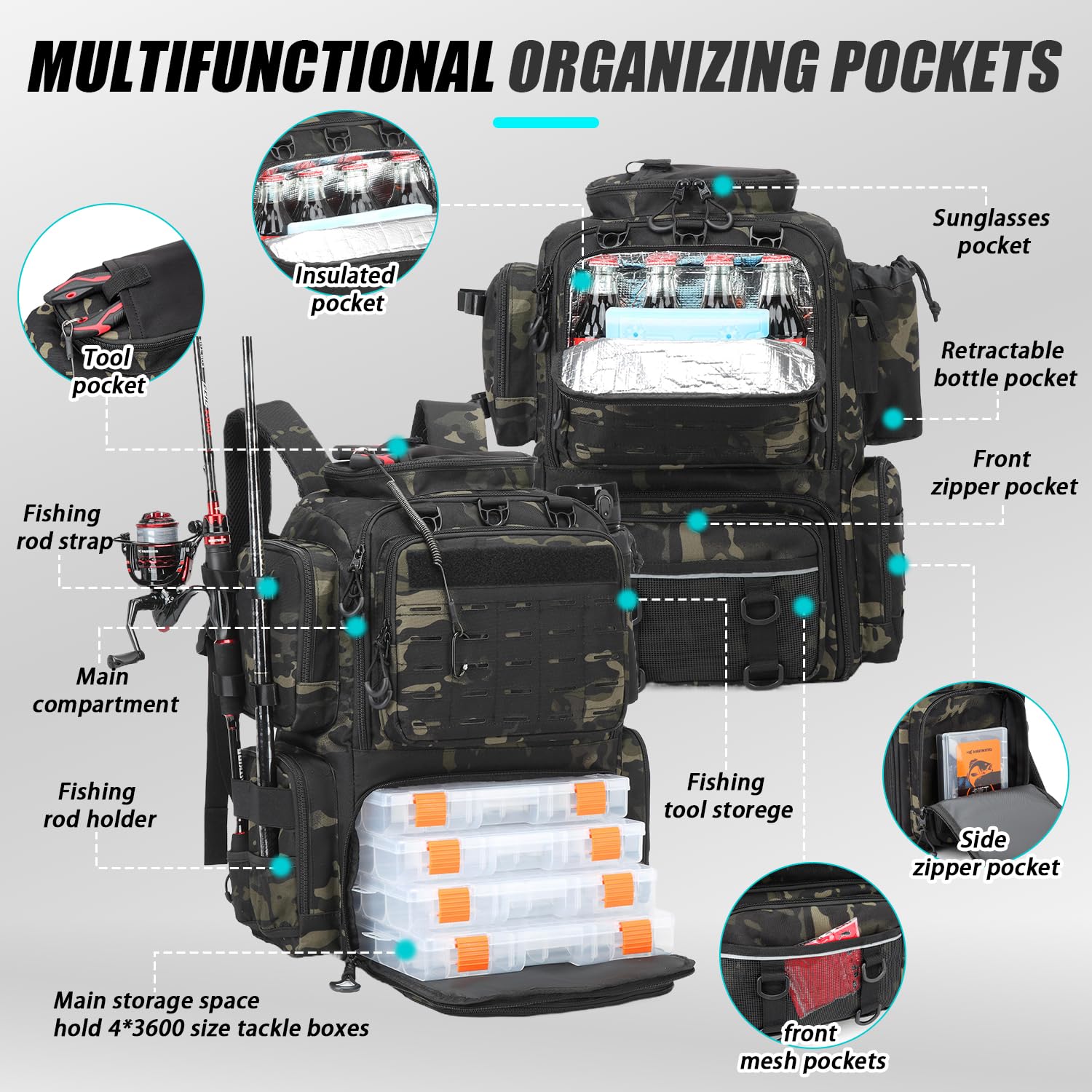 BISKLNDN tackle boxes included for ready-to-fish organization (4x3600).