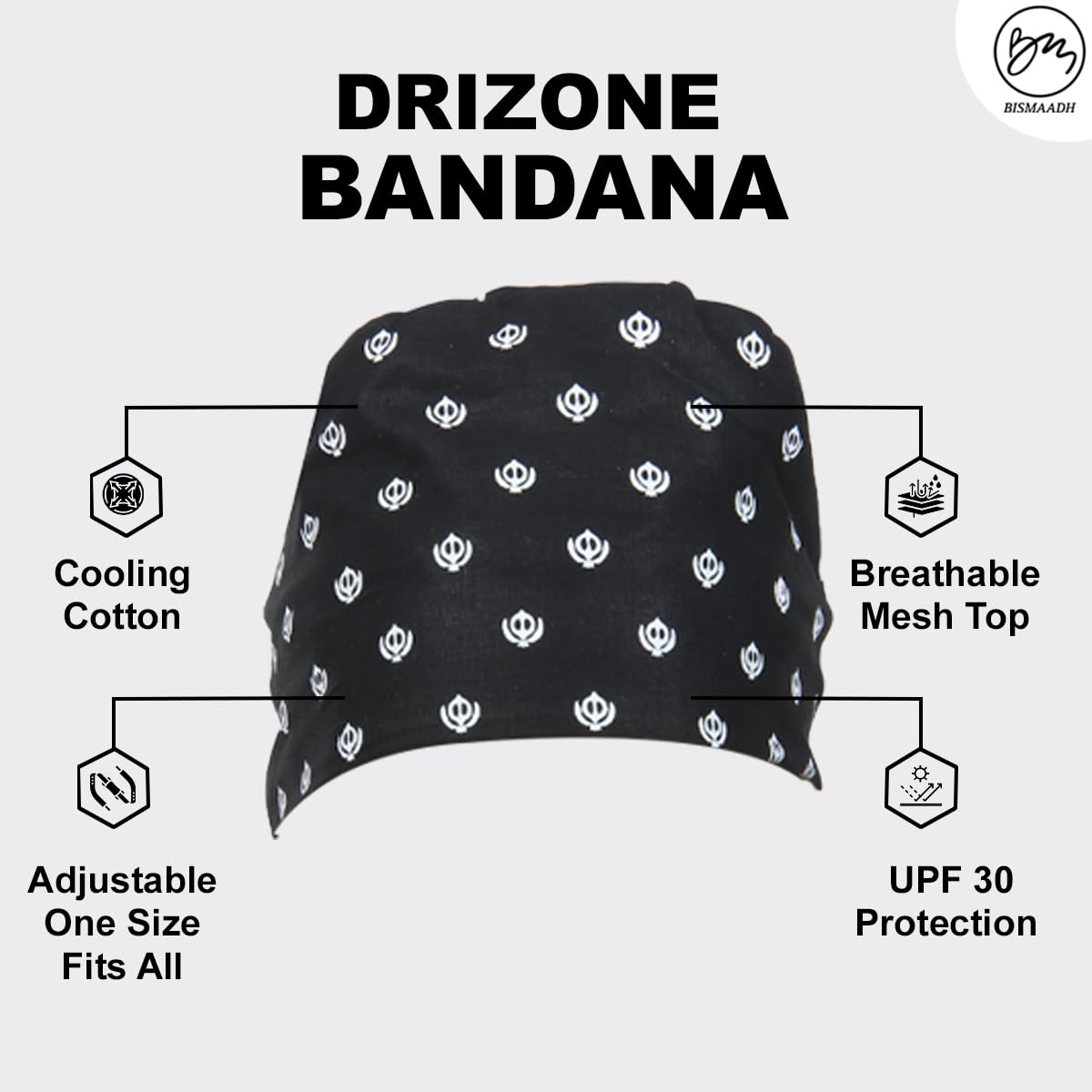 BISMAADH dew rag headcover for outdoor sports like cycling