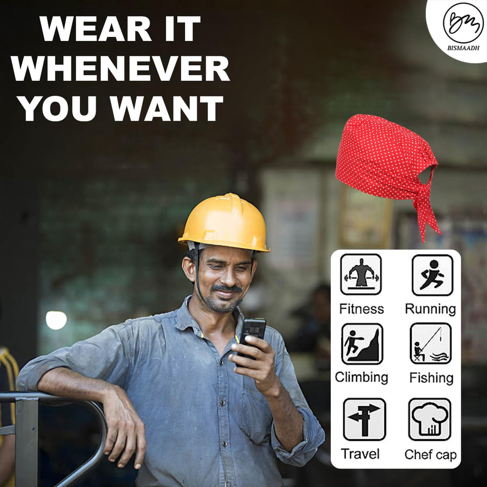 Versatile wear from BISMAADH keeps hair protected during travel and errands.