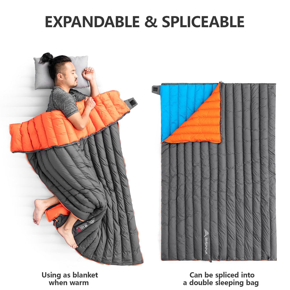 BISINNA two-way zippers allow easy entry and venting after a long day.