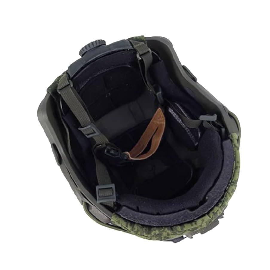 BisuGear 6B47 helmet cover Velcro detail highlights secure attachment.