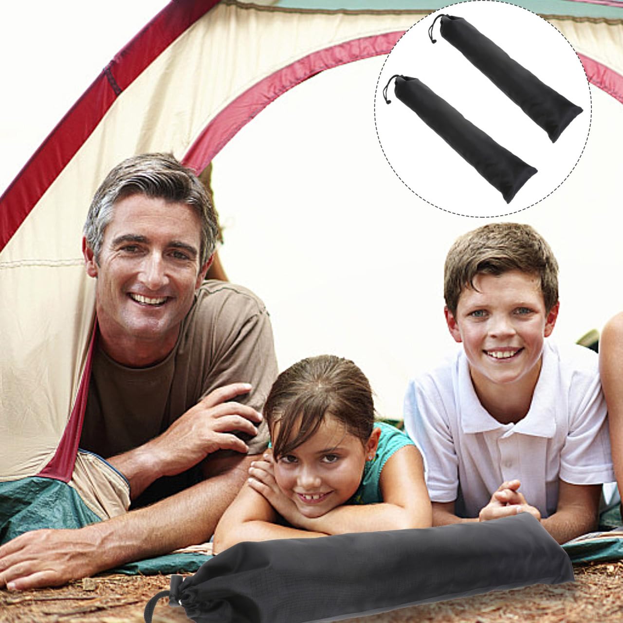 BIUDECO storage bag keeps camping gear tidy, easy to carry between camps
