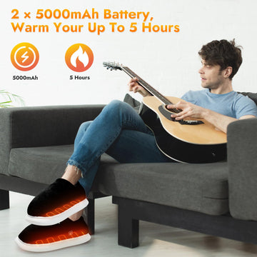 Biupky heated slippers carbon heating sheet for even warmth.