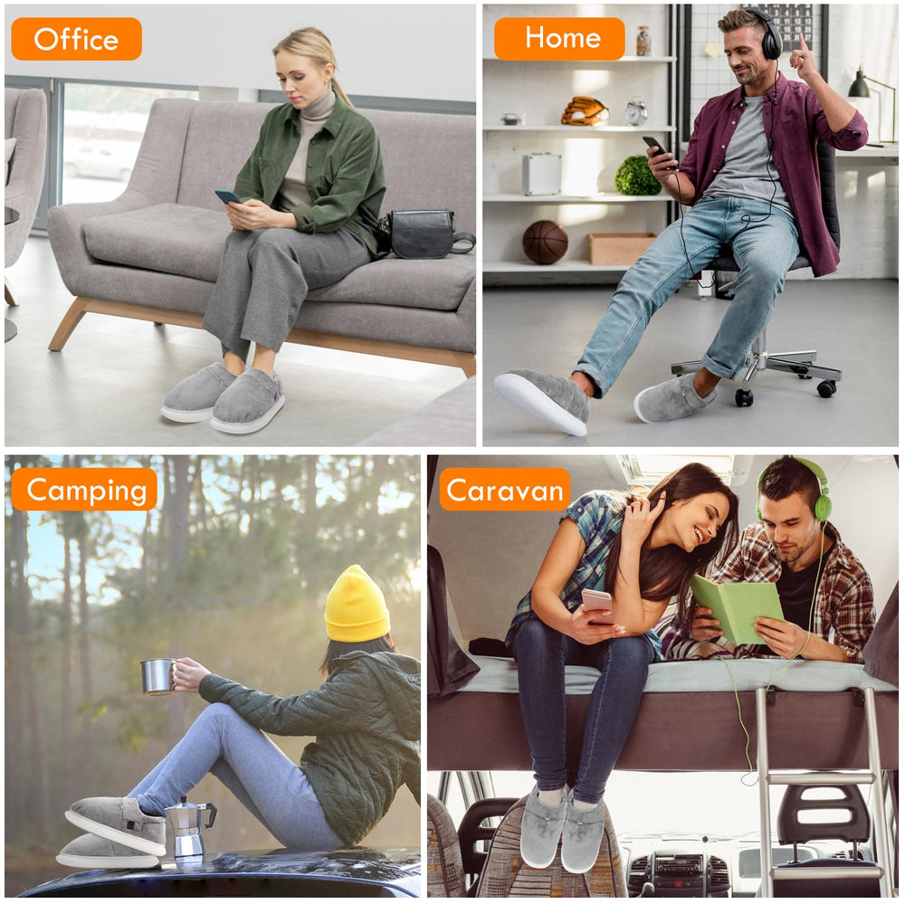 Biupky heated slippers offer three heat settings for personalized comfort.