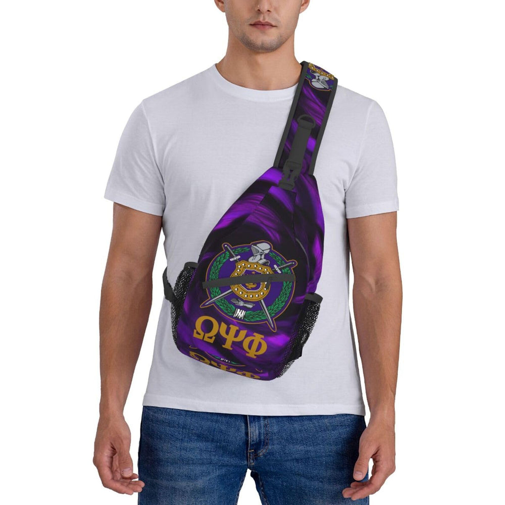 Bixinboy Psi Phi sling bag breathable back panel enhances comfort