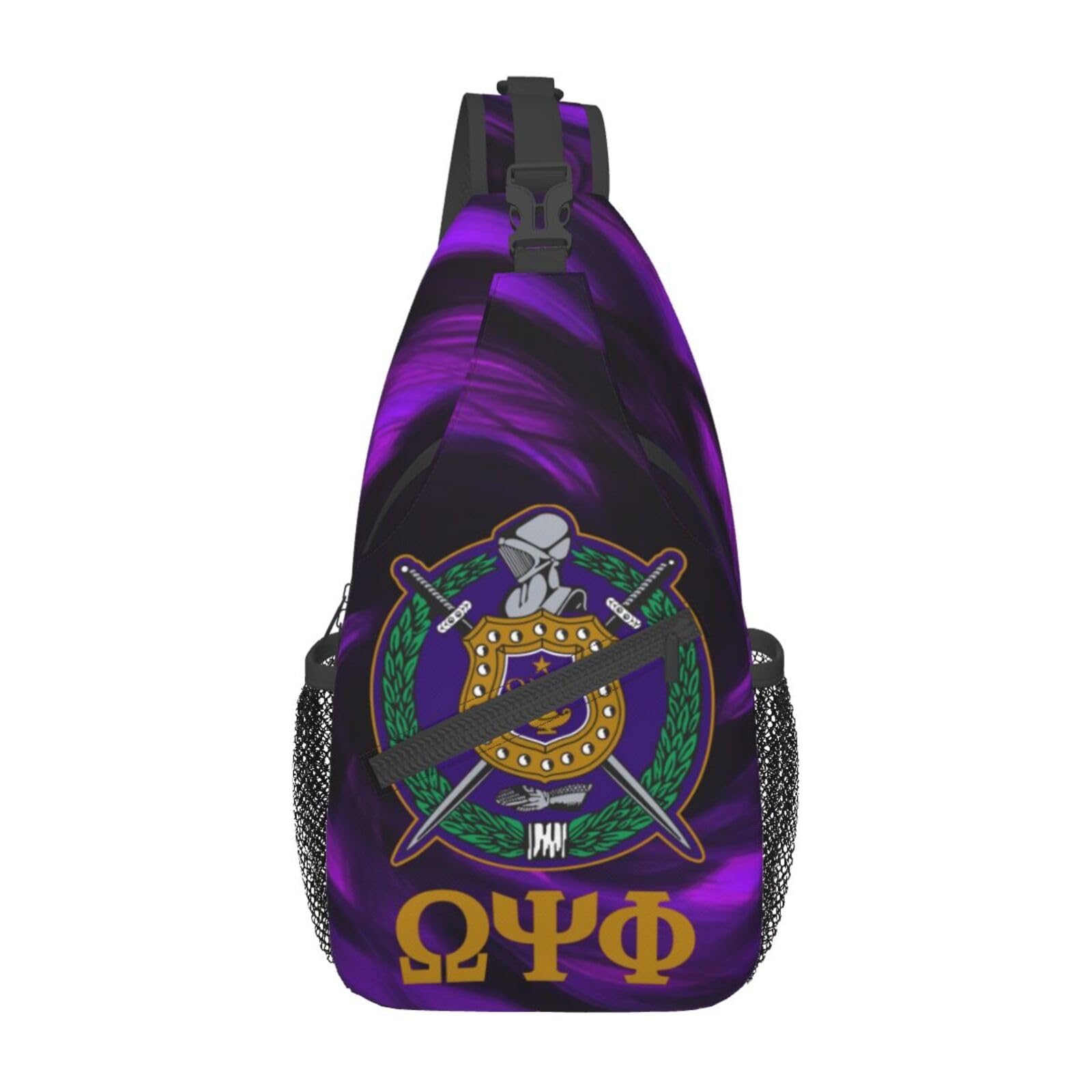 Bixinboy Psi Phi sling bag front view for quick access during travel