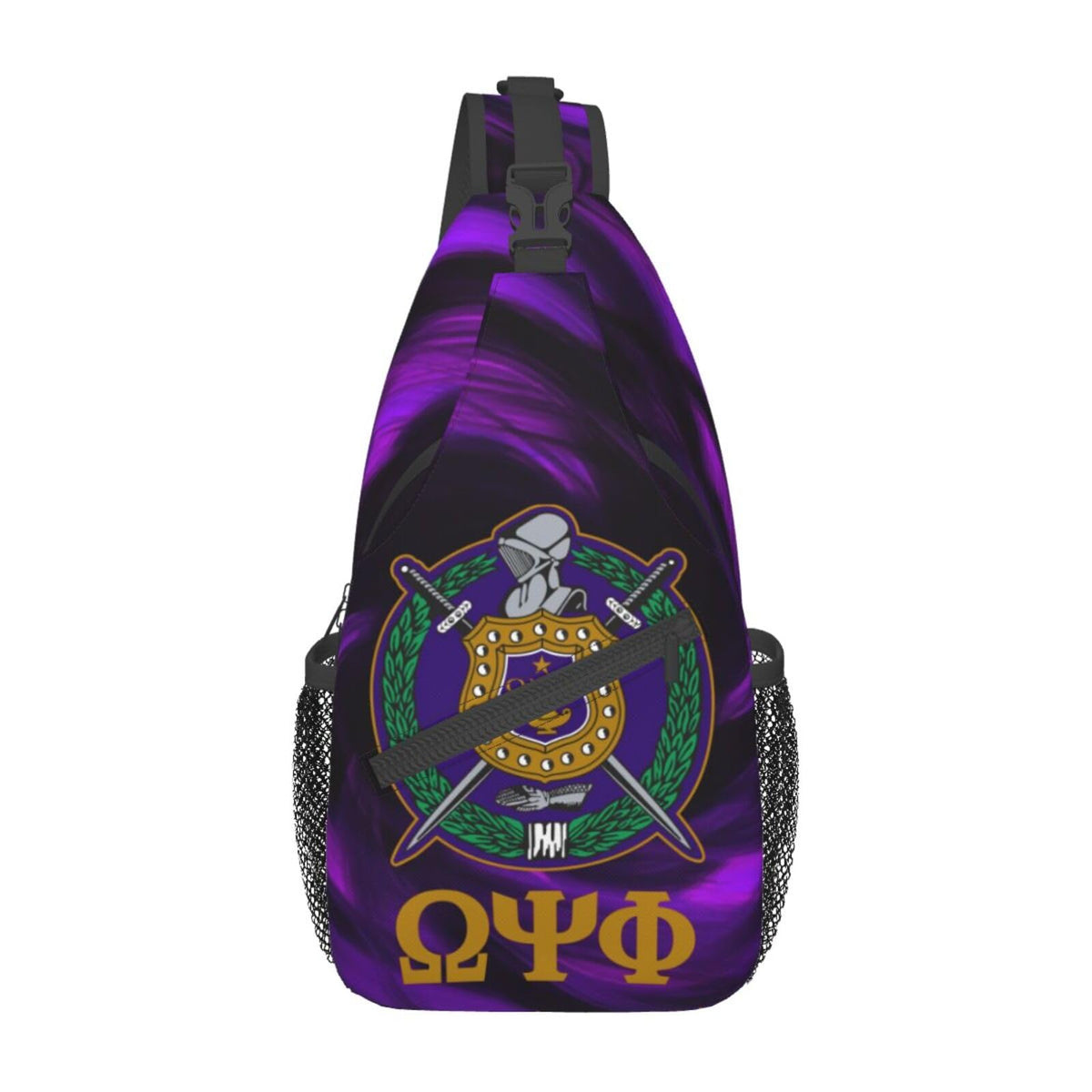 Bixinboy Psi Phi sling bag front view for quick access during travel