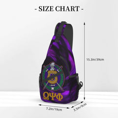 Bixinboy Psi Phi sling bag with adjustable shoulder strap for comfortable wear