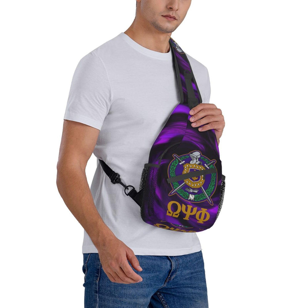 Bixinboy Psi Phi sling bag spacious compartments organize belongings