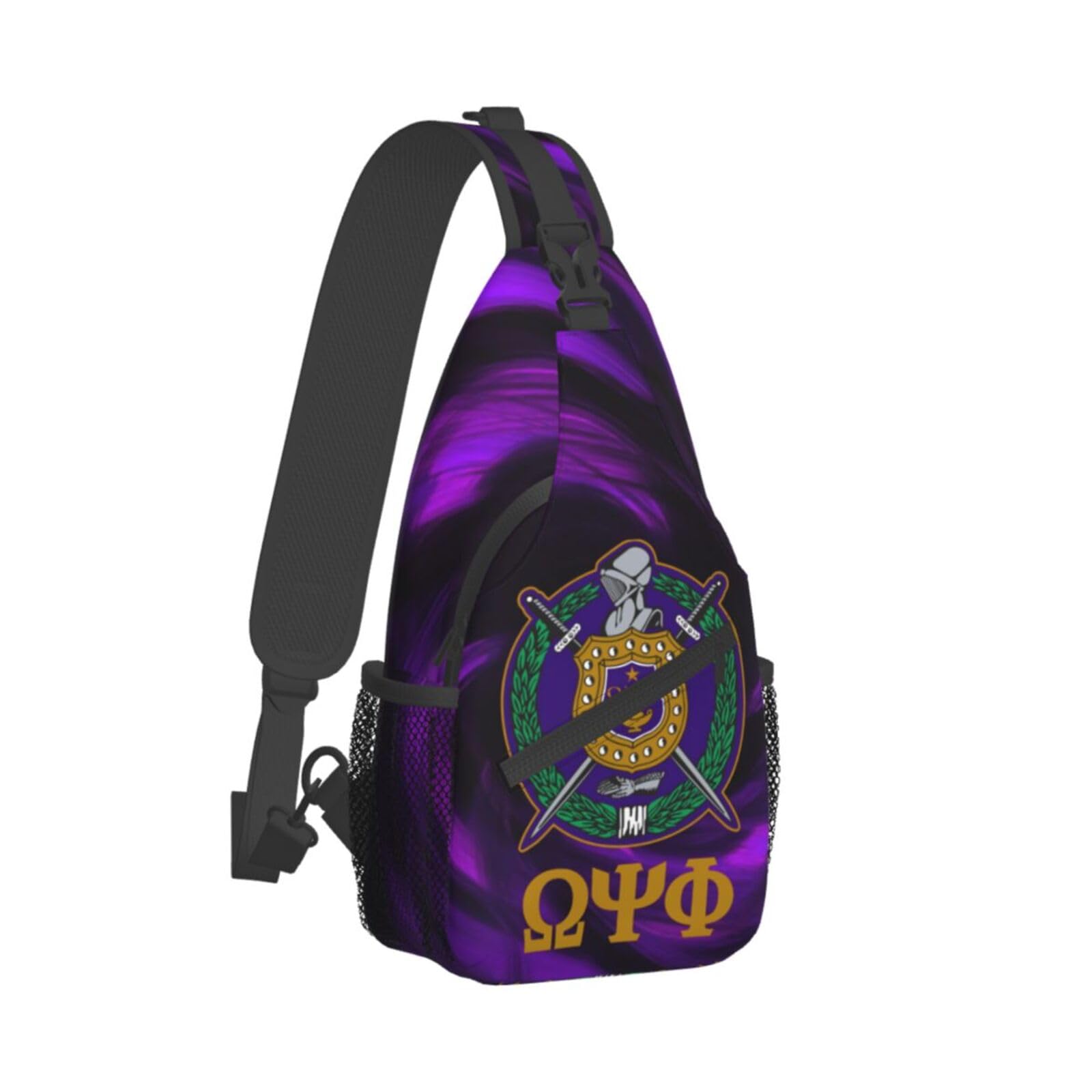 Bixinboy Psi Phi sling bag strap adjustment highlights flexible carry options