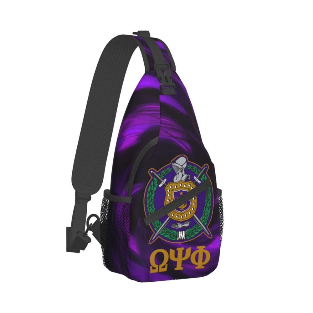 Bixinboy Psi Phi sling bag strap adjustment highlights flexible carry options