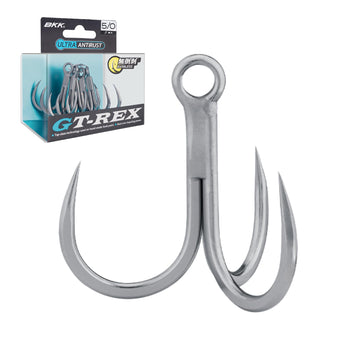 BKK GT-REX Barbless Treble Hook 6/0 5-Pack Hand Ground Ultra-Antirust