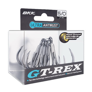 Ultra-Antirust coating closeup on BKK GT-REX treble hook