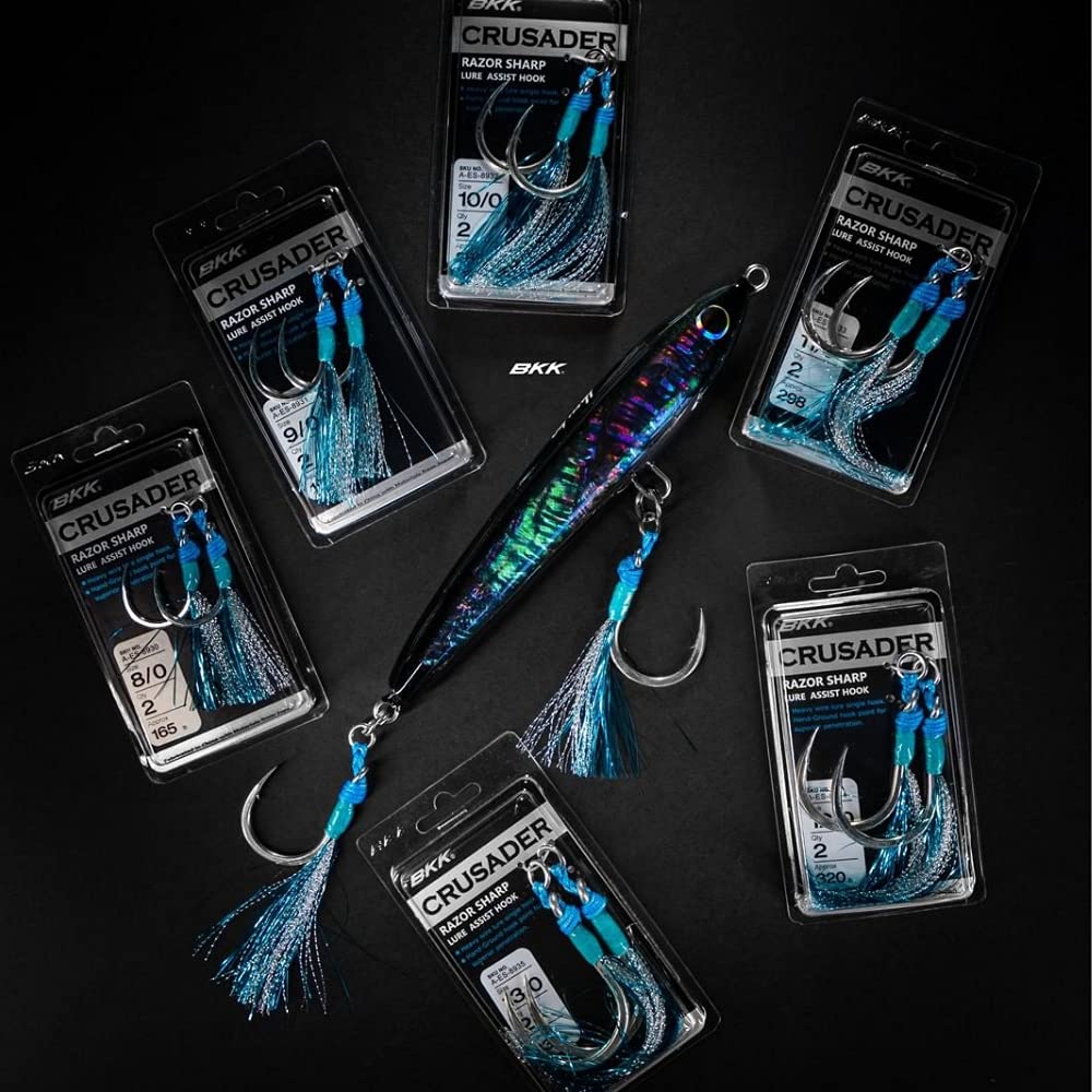 BKK Hooks A-ES-8932 saltwater-use close-up ready for offshore fishing