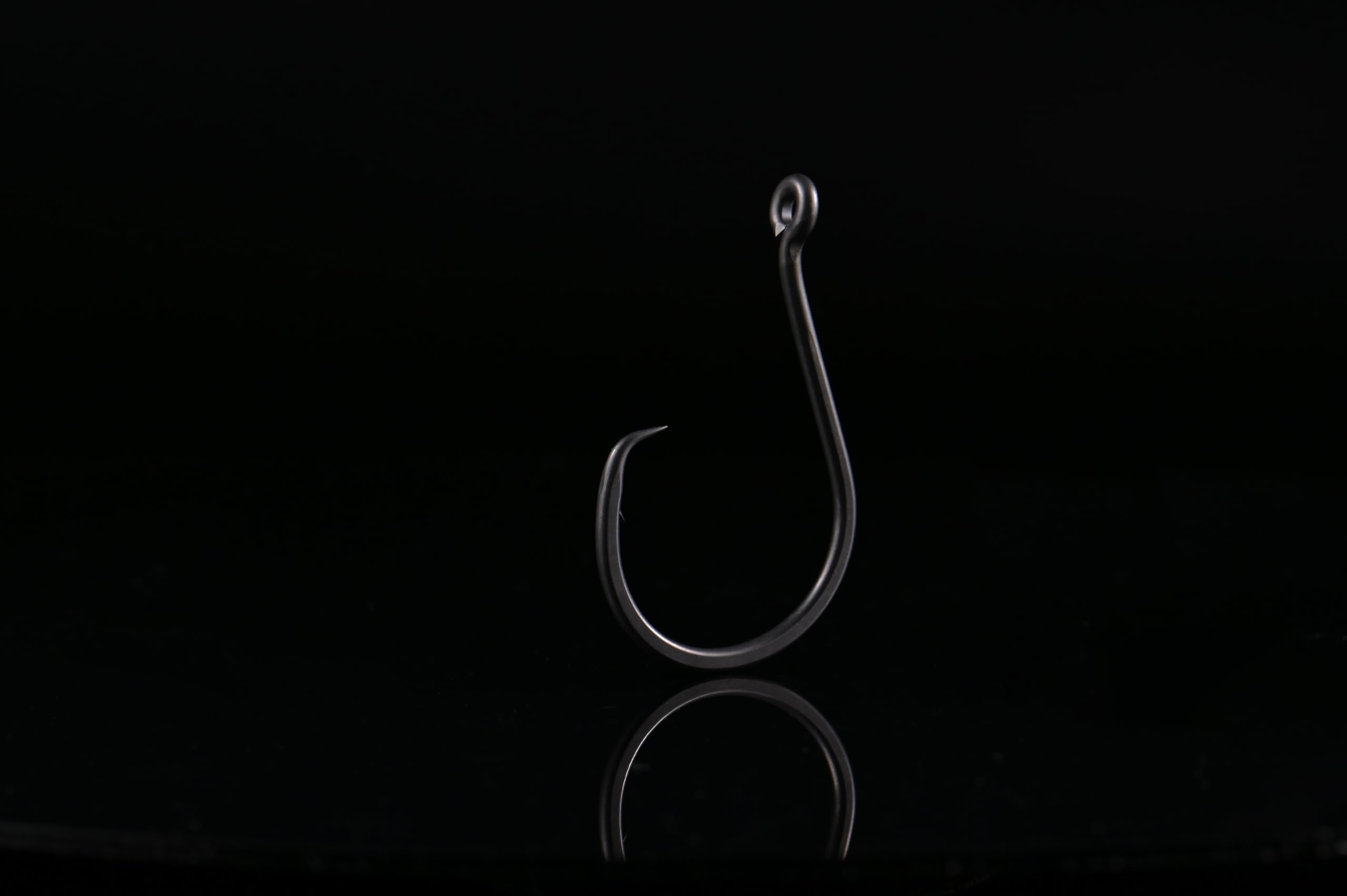 BKK Hybrid Inline Heavy Circle hook-point closeup showing needle point for easier penetration