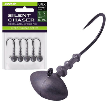 BKK Silent Chaser hook close-up highlights precise 2/0 hook alignment.