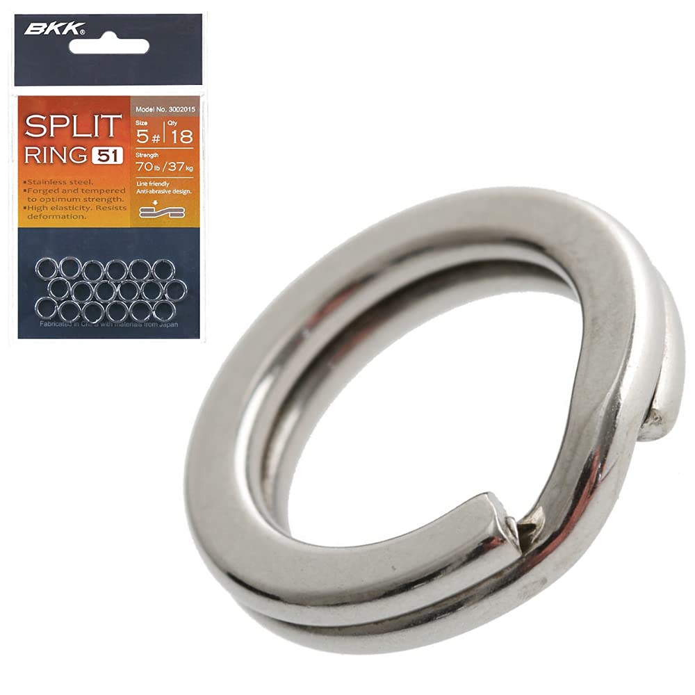BKK Lures D-SP-1014 Split Ring-51 close-up for reliable rigging.