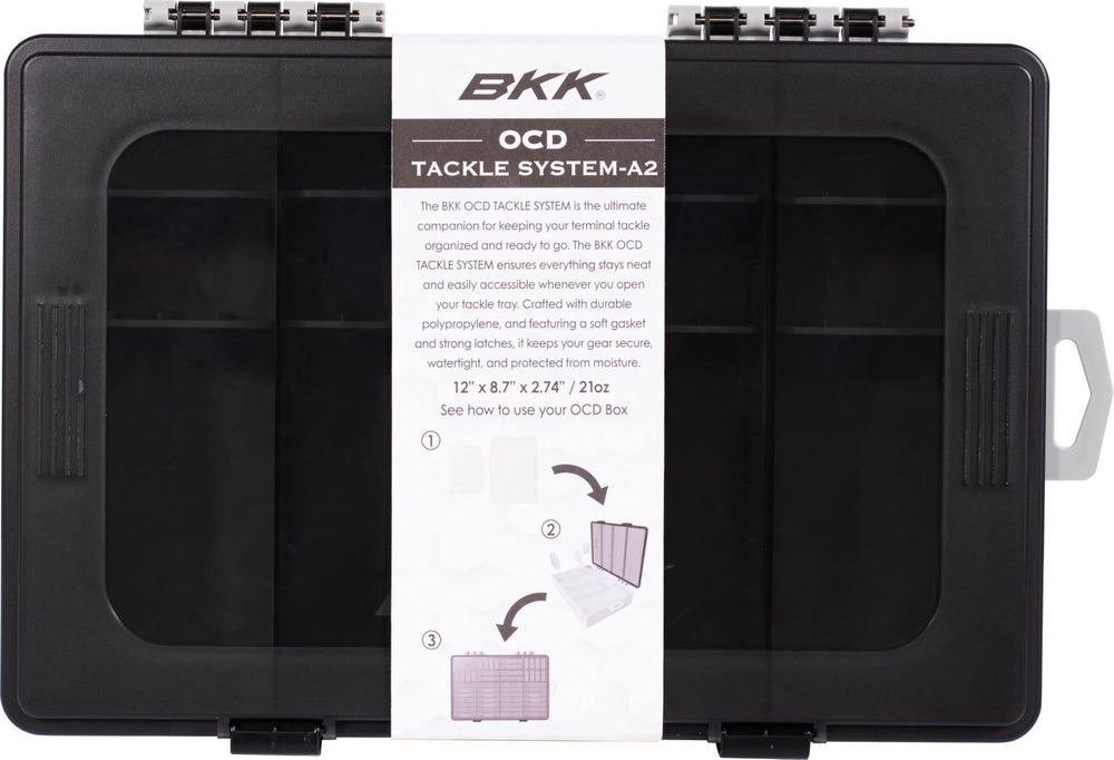 BKK OCD Tackle Storage Medium customizable capacity for different box sizes.