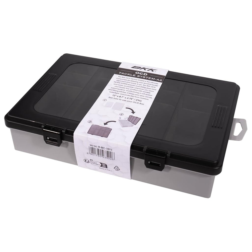 BKK OCD Tackle Storage Medium durability highlights thick polypropylene construction.