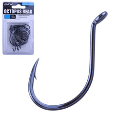 BKK Octopus Beak hook shows offset reverse point for better bites.
