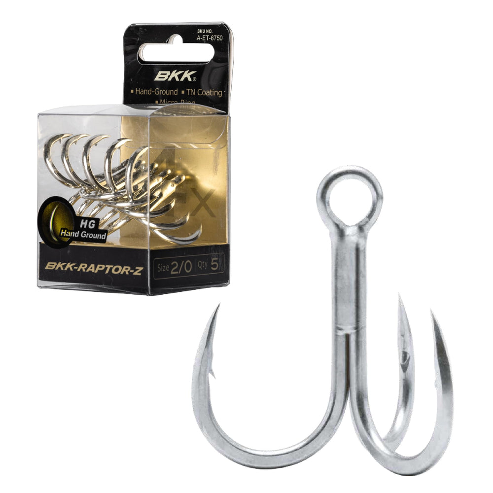 BKK Raptor-Z 6-pack display ready for multiple setups and lures