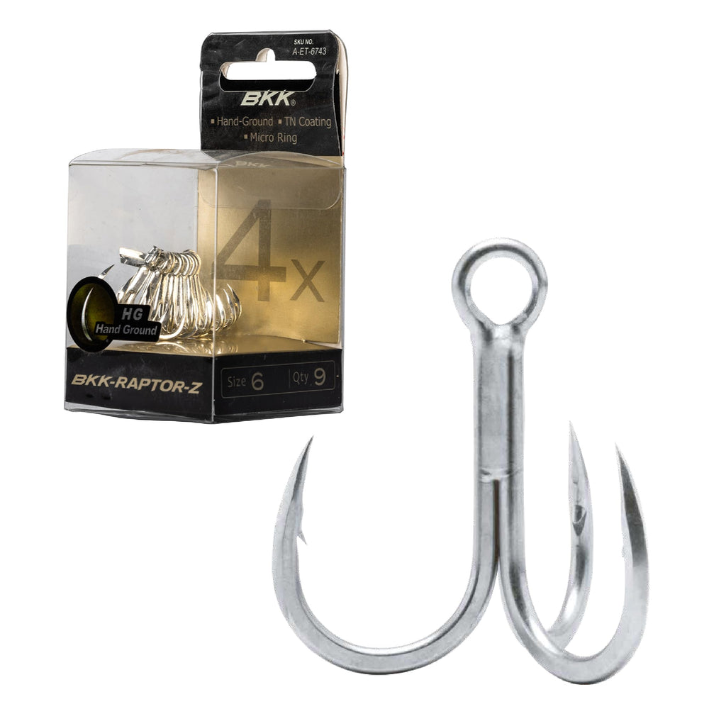 BKK Raptor-Z hook designed for bluefin tuna, giant trevally, and heavier offshore species.