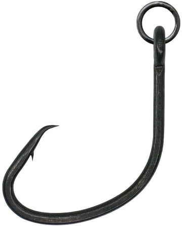 BKK Ringed MUTSU Circle Heavy-SS Hook 1-0 for saltwater fishing, boosts hookup efficiency.