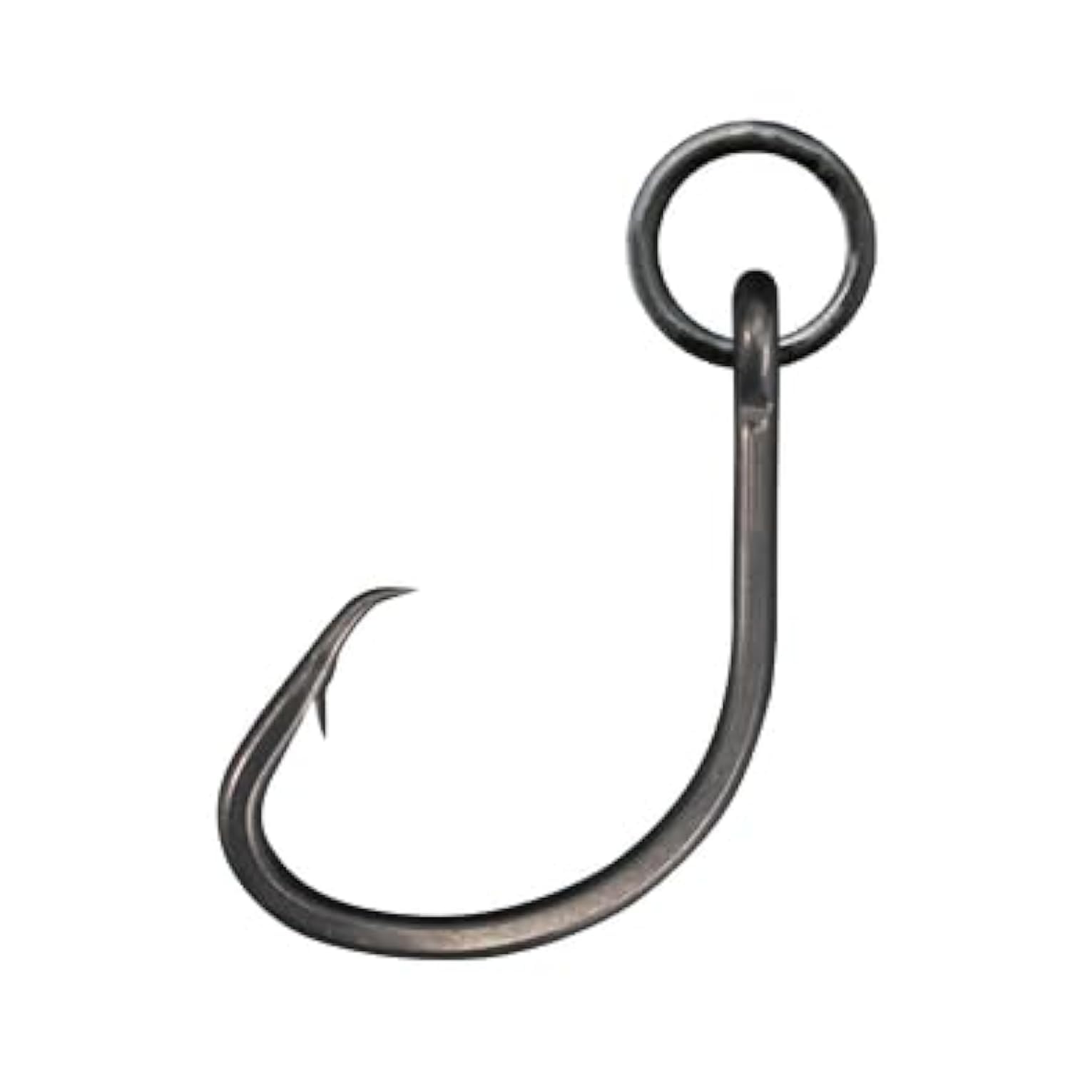 BKK Ringed MUTSU Circle Heavy-SS Hook #2 closeup shows saltwater-ready coating.