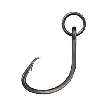 BKK Ringed MUTSU Circle Heavy-SS Hook #2 closeup shows saltwater-ready coating.
