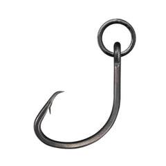 BKK Ringed MUTSU Circle Heavy-SS Hook #2 closeup shows saltwater-ready coating.