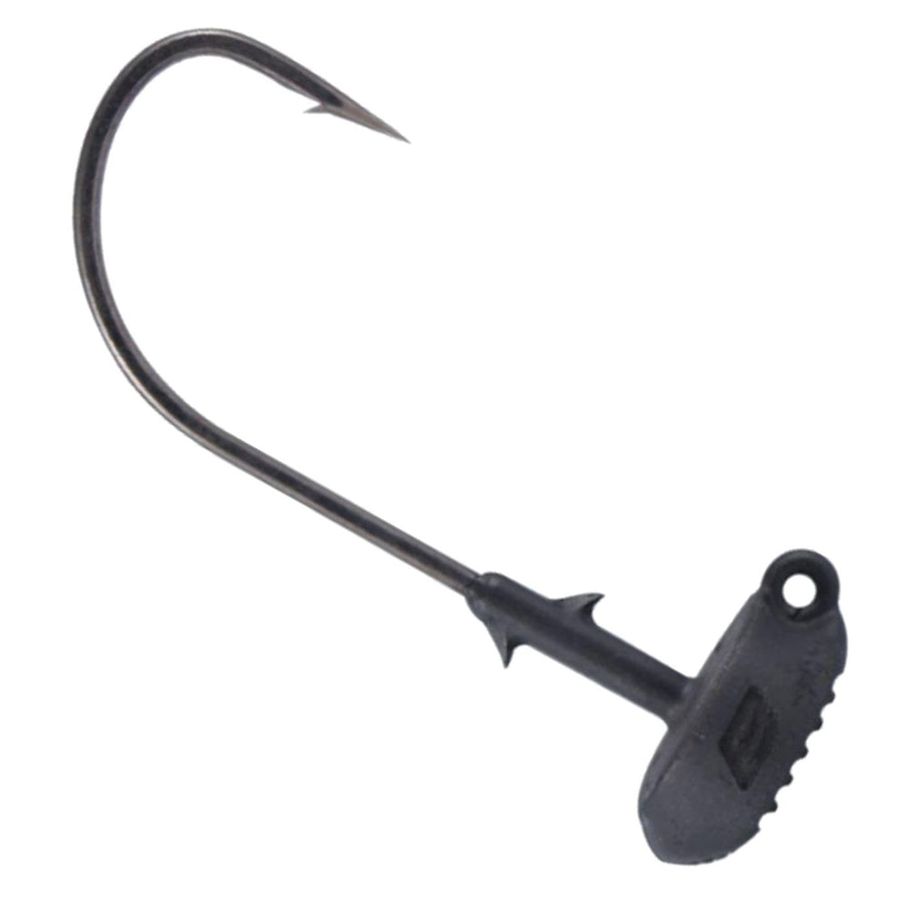 BKK Silent Chaser Draggin' NED hook, 1/16oz 1/0 Black, ideal for finesse fishing.