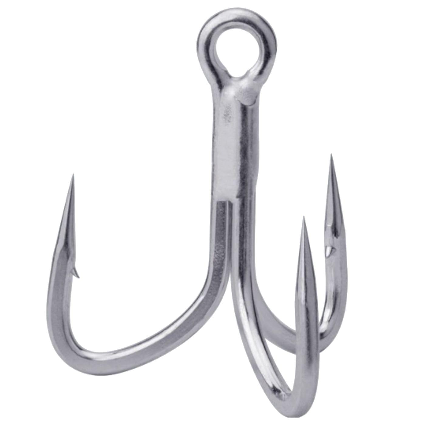 BKK Viper-61 HD 5/0 hook close-up shows straight needlepoint for reliable hookups in saltwater fishing.