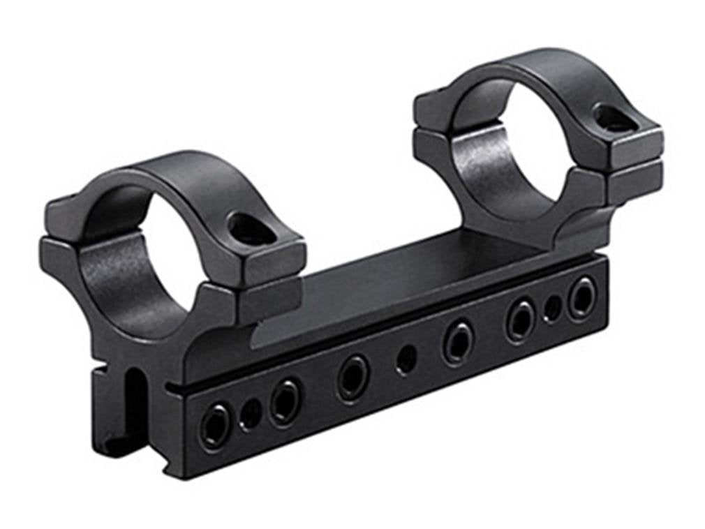 BKL 1-Pc Mount with four long sections and one ring securing optics on 3/8 inch or 11mm dovetails for rugged field use