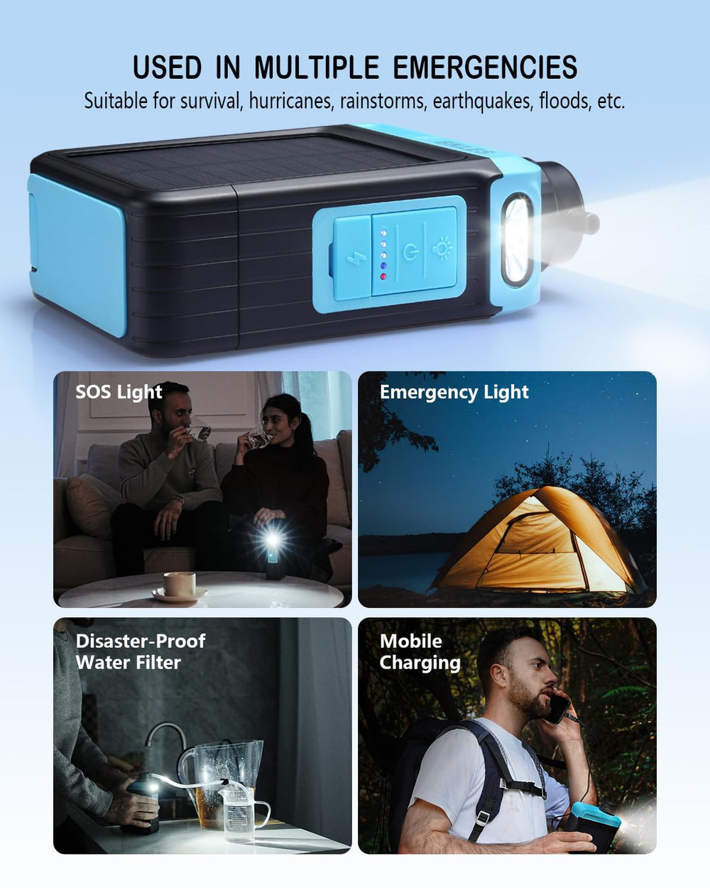 BKLES BK3000 4-in-1 charging cable included supports diverse devices