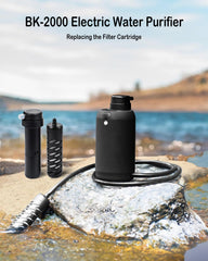 BKLES pre-filter reduces debris for BK2000/BK3000 camping water use