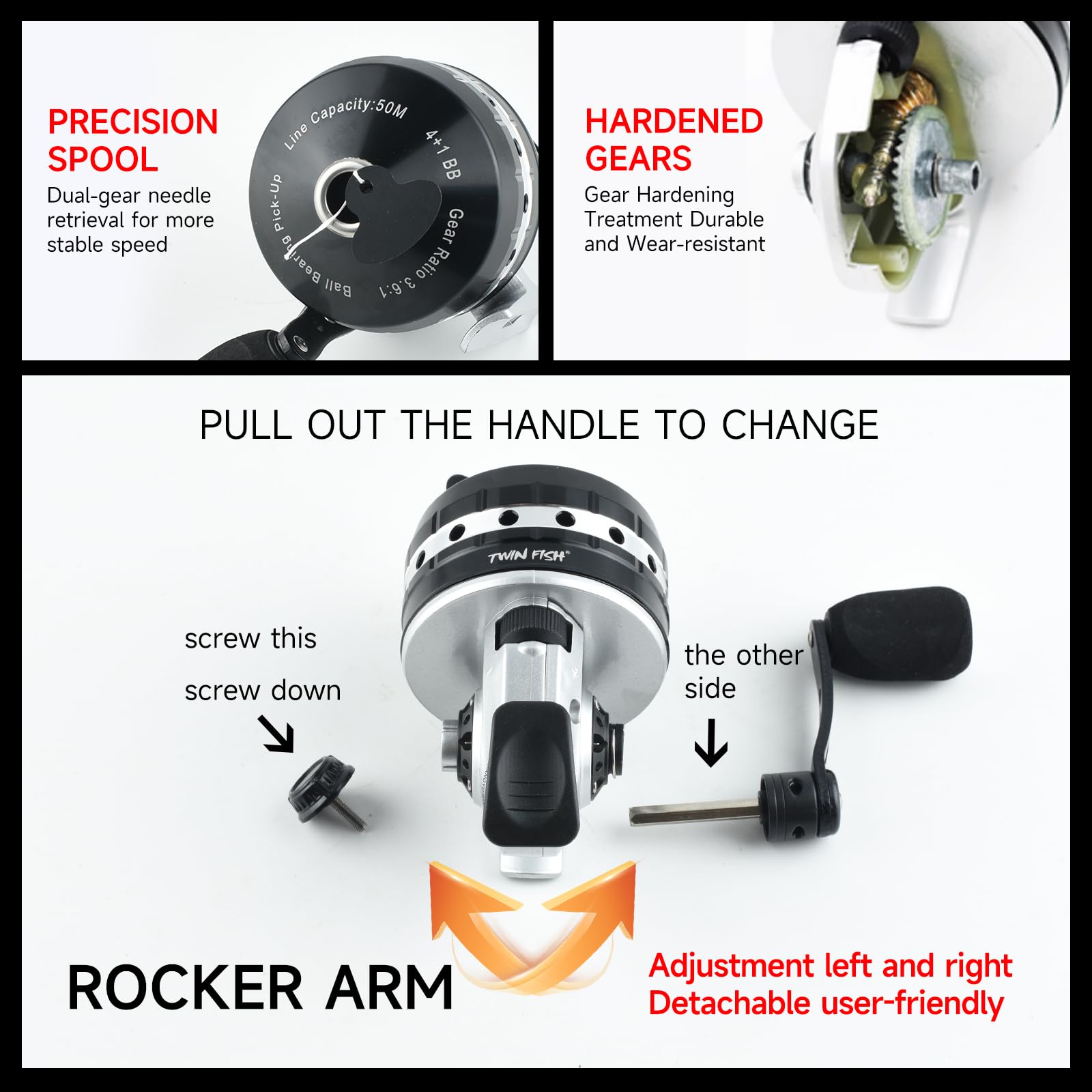 Instant anti-reverse mechanism on BL30 fishing reel