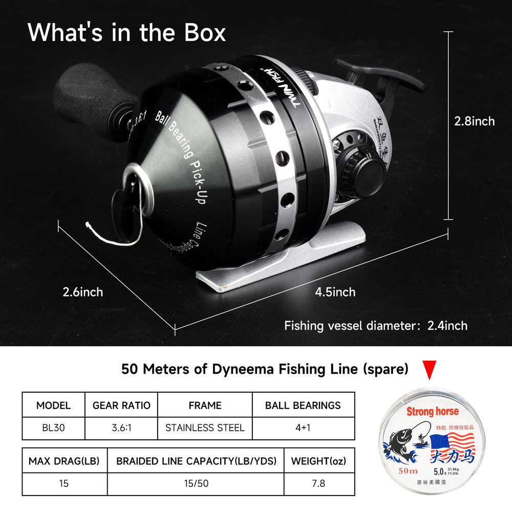 BL30 reel suitable for bowfishing and traditional fishing