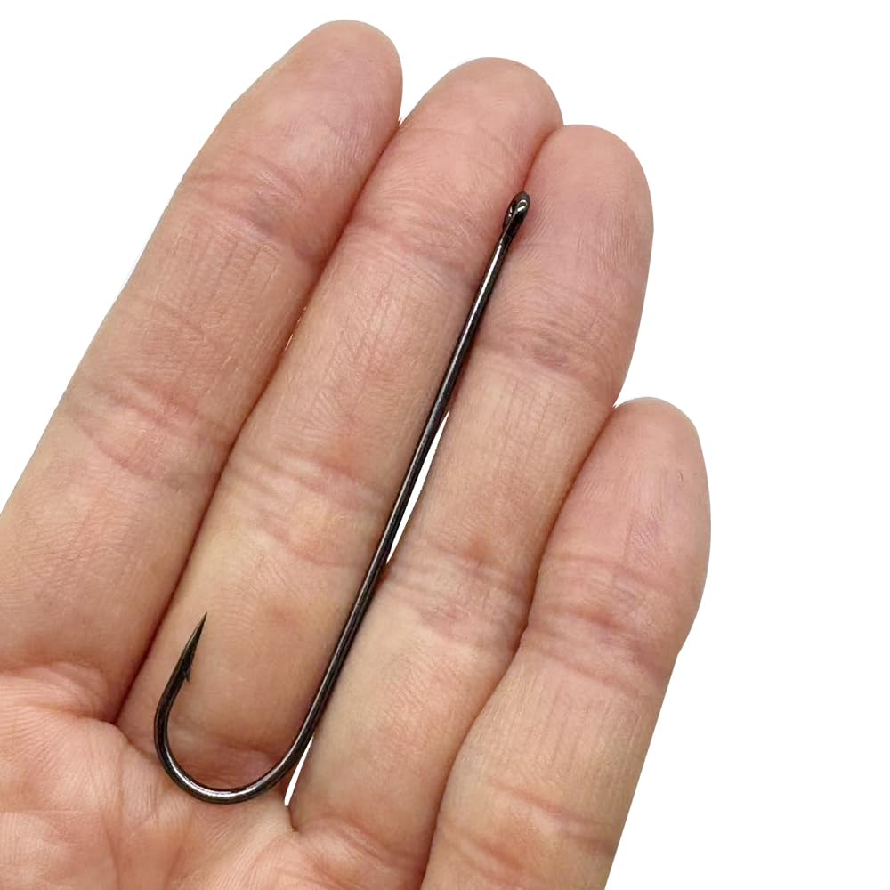 Light wire Aberdeen hooks designed for easy live bait rigging